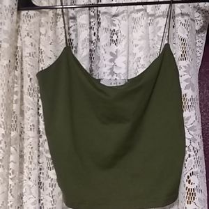 Spaghetti strap crop top